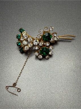 Vintage Austrian Brooch with Safety chain